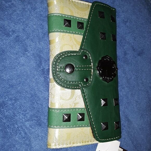 NWT G dark green and lime green wallet - Picture 3 of 7